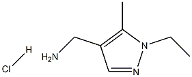 (1-ETHYL-5-METHYL-1H-PYRAZOL-4-YL)-METHYLAMINE HYDROCHLORIDE Struktur