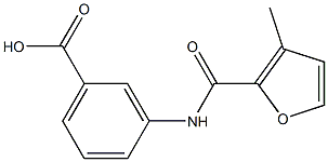 3-[(3-METHYL-2-FUROYL)AMINO]BENZOIC ACID Struktur