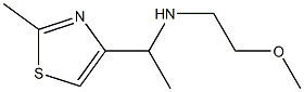 (2-METHOXY-ETHYL)-[1-(2-METHYL-THIAZOL-4-YL)-ETHYL]-AMINE Struktur