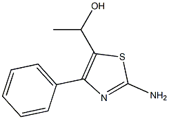 1-(2-AMINO-4-PHENYL-1,3-THIAZOL-5-YL)ETHANOL Struktur