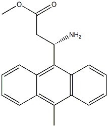 METHYL (3S)-3-AMINO-3-(10-METHYL(9-ANTHRYL))PROPANOATE Struktur