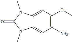 5-AMINO-6-METHOXY-1,3-DIMETHYL-1,3-DIHYDRO-BENZOIMIDAZOL-2-ONE Struktur