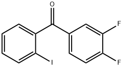 3,4-DIFLUORO-2'-IODOBENZOPHENONE Struktur