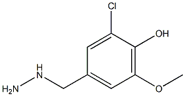 3-CHLORO-4-HYDROXY-5-METHOXY-BENZYL-HYDRAZINE Struktur