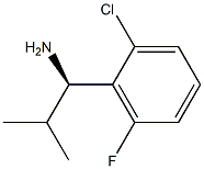 (1R)-1-(2-CHLORO-6-FLUOROPHENYL)-2-METHYLPROPYLAMINE Struktur
