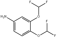 3,4-BIS(DIFLUOROMETHOXY)ANILINE Struktur