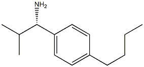 (1S)-1-(4-BUTYLPHENYL)-2-METHYLPROPYLAMINE Struktur