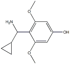 4-((1R)AMINOCYCLOPROPYLMETHYL)-3,5-DIMETHOXYPHENOL Struktur