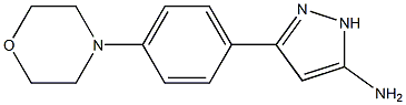 5-(4-MORPHOLIN-4-YL-PHENYL)-2H-PYRAZOL-3-YLAMINE Struktur