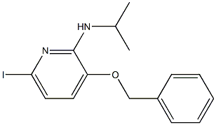 (3-BENZYLOXY-6-IODO-PYRIDIN-2-YL)-ISOPROPYL-AMINE Struktur