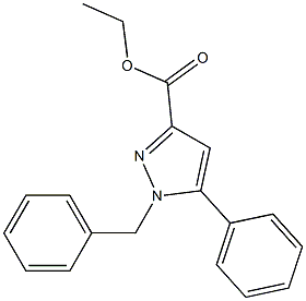 ETHYL 1-BENZYL-5-PHENYL-1H-PYRAZOLE-3-CARBOXYLATE Struktur