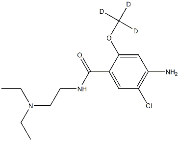 METOCLOPRAMIDE-D3 Struktur