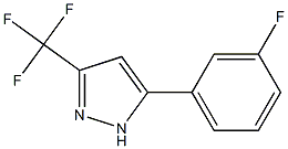 5-(3-FLUOROPHENYL)-3-(TRIFLUOROMETHYL)PYRAZOLE Struktur