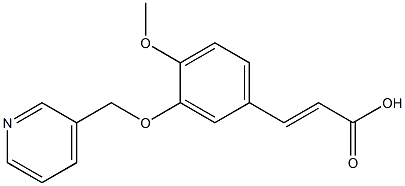 (2E)-3-[4-METHOXY-3-(PYRIDIN-3-YLMETHOXY)PHENYL]ACRYLIC ACID Struktur