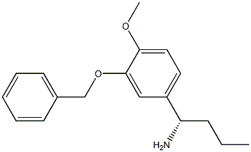 (1S)-1-[4-METHOXY-3-(PHENYLMETHOXY)PHENYL]BUTYLAMINE Struktur