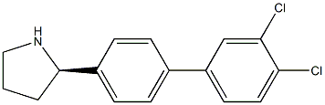 (2R)-2-[4-(3,4-DICHLOROPHENYL)PHENYL]PYRROLIDINE Struktur