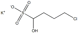 4-CHLORO BUTYRALDEHYDE POTASSIUM BISULPHITE ADDUCT Struktur