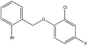 2-BROMOBENZYL-(2-CHLORO-4-FLUOROPHENYL)ETHER Struktur