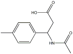 3-ACETYLAMINO-3-P-TOLYL-PROPIONIC ACID Struktur