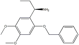 (1R)-1-[4,5-DIMETHOXY-2-(PHENYLMETHOXY)PHENYL]PROPYLAMINE Struktur