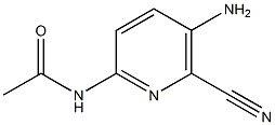 N-(5-AMINO-6-CYANOPYRIDIN-2-YL)ACETAMIDE Struktur