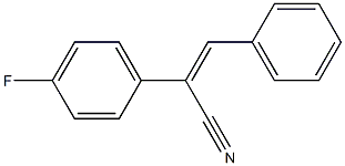 (2Z)-2-(4-FLUOROPHENYL)-3-PHENYLACRYLONITRILE Struktur