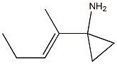 (E)-1-(PENT-2-EN-2-YL)CYCLOPROPANAMINE Struktur