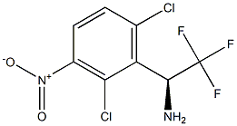 (1S)-1-(2,6-DICHLORO-3-NITROPHENYL)-2,2,2-TRIFLUOROETHYLAMINE Struktur