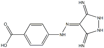 4-[2-(3,5-DIIMINOPYRAZOLIDIN-4-YLIDENE)HYDRAZINO]BENZOIC ACID Struktur