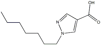 1-HEPTYL-1H-PYRAZOLE-4-CARBOXYLIC ACID Struktur