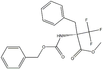 METHYL N-[(BENZYLOXY)CARBONYL]-A-(TRIFLUOROMETHYL)PHENYLALANINATE Struktur