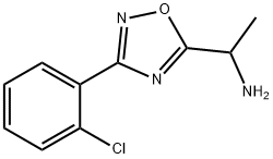 1-[3-(2-CHLORO-PHENYL)-[1,2,4]OXADIAZOL-5-YL]-ETHYLAMINE Struktur