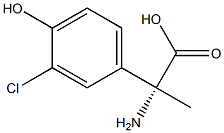 (2R)-2-AMINO-2-(3-CHLORO-4-HYDROXYPHENYL)PROPANOIC ACID Struktur