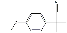 2-(4-ETHOXY-PHENYL)-2-METHYL-PROPIONITRILE Struktur