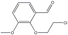 2-(2-CHLOROETHOXY)-3-METHOXYBENZALDEHYDE Struktur