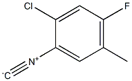 2-CHLORO-4-FLUORO-5-METHYL-PHENYLISOCYANIDE Struktur