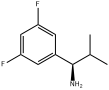 (1R)-1-(3,5-DIFLUOROPHENYL)-2-METHYLPROPYLAMINE Struktur