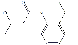 3-HYDROXY-N-(2-ISOPROPYLPHENYL)BUTANAMIDE Struktur