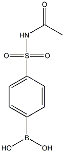 4-(N-ACETYLSULFAMOYL)PHENYLBORONIC ACID Struktur