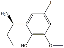 2-((1R)-1-AMINOPROPYL)-4-IODO-6-METHOXYPHENOL Struktur