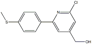 (2-CHLORO-6-(4-(METHYLTHIO)PHENYL)PYRIDIN-4-YL)METHANOL Struktur