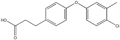 3-(4-(4-CHLORO-3-METHYLPHENOXY)PHENYL)PROPANOIC ACID Struktur