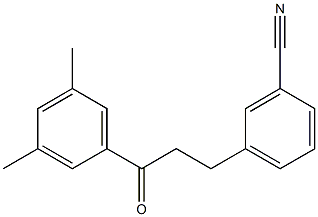 3-(3-CYANOPHENYL)-3',5'-DIMETHYLPROPIOPHENONE Struktur