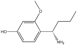 4-((1S)-1-AMINOBUTYL)-3-METHOXYPHENOL Struktur