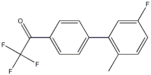 4'-(3-FLUORO-6-METHYLPHENYL)-2,2,2-TRIFLUOROACETOPHENONE Struktur