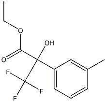 3,3,3-TRIFLUORO-2-HYDROXY-2-(M-TOLYL)PROPIONIC ACID ETHYL ESTER Struktur