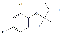 3-CHLORO-4-(2-CHLORO-1,1,2-TRIFLUOROETHOXY)PHENOL Struktur