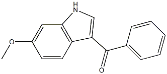 (6-METHOXY-1H-INDOL-3-YL)(PHENYL)METHANONE Struktur