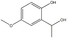 2-(1-HYDROXYETHYL)-4-METHOXYPHENOL Struktur