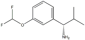 (1S)-1-[3-(DIFLUOROMETHOXY)PHENYL]-2-METHYLPROPYLAMINE Struktur